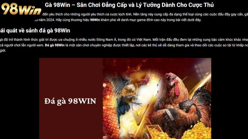 da-ga-98win:-san-choi-day-kich-tinh-cua-nhung-ke-thu-sanh-soi