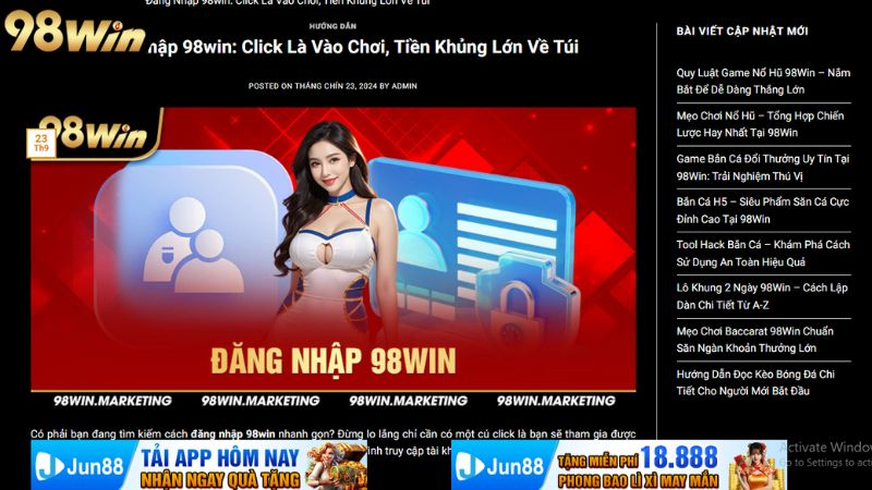 Đăng Nhập 98win - Hướng Dẫn Chi Tiết và An Toàn Cho Người Chơi 1 tai-sao-nen-chon-dang-nhap-98win-de-tham-gia-ca-cuoc?